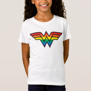 Wonder Woman Rainbow-Logo T-shirt