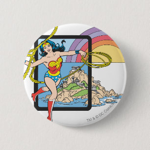 Wonder Woman Rainbow Ronde Button 5,7 Cm