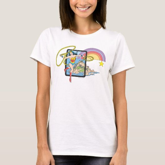 Wonder Woman Rainbow T-shirt (Voorkant)