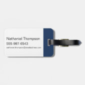 Wonder Woman Red & Blue Logo Pattern Bagagelabel (Achterkant horizontaal)