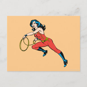 Wonder Woman Red Outfit Briefkaart