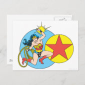 Wonder Woman Red Star Briefkaart (Voorkant / Achterkant)