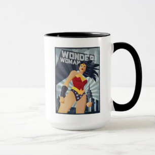 Wonder Woman Retro City Sunburst Mok