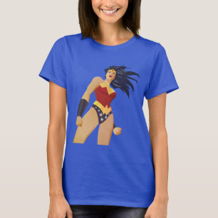 Wonder Woman Retro City Sunburst T-shirt