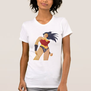 Wonder Woman Retro City Sunburst T-shirt