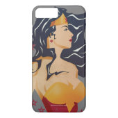 Wonder Woman Retro Profile Sunburst 3 Case-Mate iPhone Case (Achterkant)