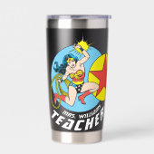 Wonder Woman Rode Ster Leraar Geïsoleerde Drinkbeker (Links)