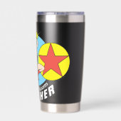 Wonder Woman Rode Ster Leraar Geïsoleerde Drinkbeker (Achterkant)