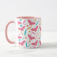 Wonder Woman Roze Logo en Bliksem Patroon