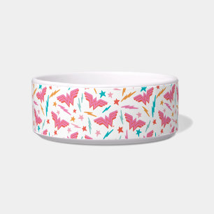 Wonder Woman Roze Logo en Bliksem Patroon Voerbakje