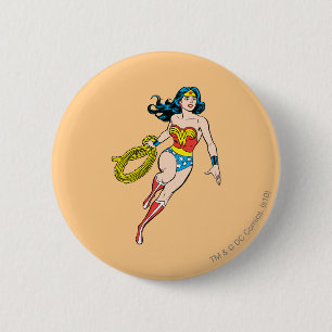 Wonder Woman Run Ronde Button 5,7 Cm