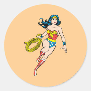 Wonder Woman Run Ronde Sticker