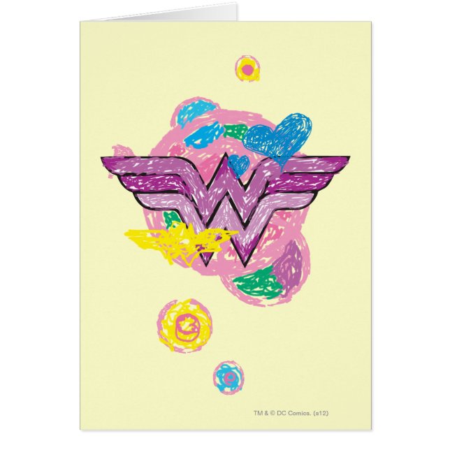 Wonder Woman Scribbles colorés (Devant)