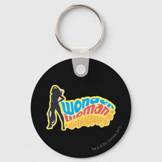 Wonder Woman Silhouette Sleutelhanger (Voorkant)