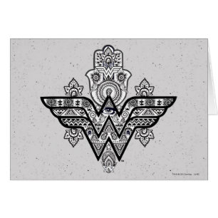 Wonder Woman Spiritueel Paisley Hamsa Logo