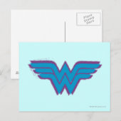 Wonder Woman Spray Paint Logo Briefkaart (Voorkant / Achterkant)