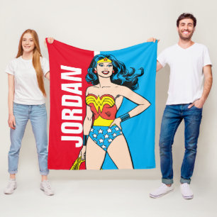 Wonder Woman Standing Fleece Deken