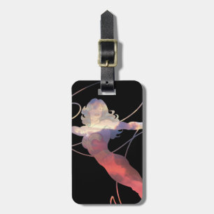 Wonder Woman Sunset Sky Silhouette Bagagelabel