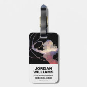 Wonder Woman Sunset Sky Silhouette Bagagelabel (Achterkant verticaal)