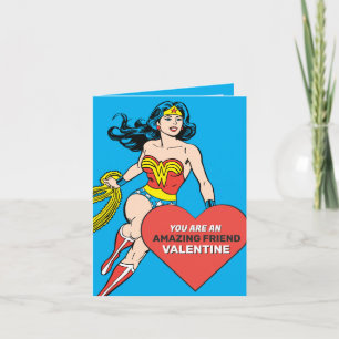 Wonder Woman Super Vriend   VALENTIJNSDAG Notitiekaartje