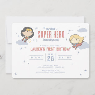 Wonder Woman & Supergirl Super Hero Birthday Kaart