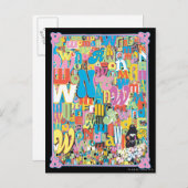 Wonder Woman Text Collage Briefkaart (Voorkant / Achterkant)