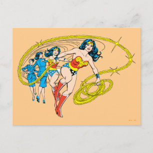 Wonder Woman Transform Briefkaart