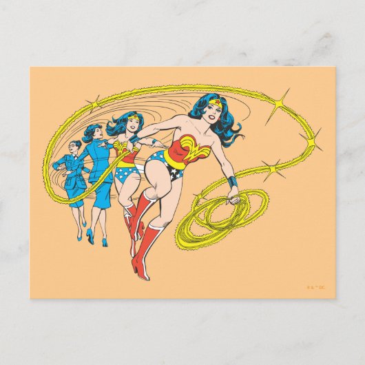 Wonder Woman Transform Briefkaart (Voorkant)