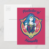 Wonder Woman Tri Color Graphic Briefkaart (Voorkant / Achterkant)