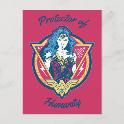 Wonder Woman Tri Color Graphic Briefkaart (Voorkant)