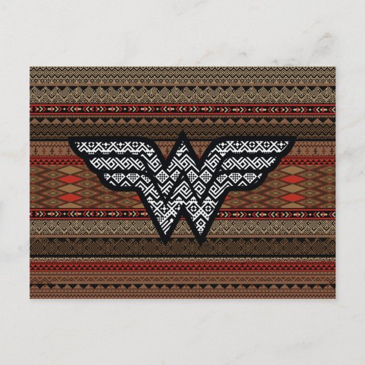 Wonder Woman Tribal Pattern Briefkaart (Voorkant)