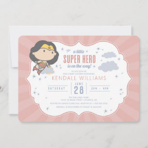 Wonder Woman   Uitnodiging tot Baby shower van Sup
