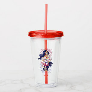 Wonder Woman Unmask Your Powers Acryl Drinkbeker