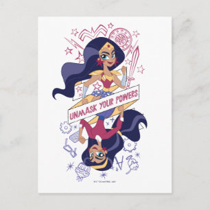 Wonder Woman Unmask Your Powers Briefkaart