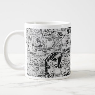 Wonder Woman Vintage Stripboek Patroon Extra Grote Beker