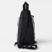 Wonder Woman Vintage Stripboek Patroon Sling Bag (Achterkant)