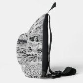 Wonder Woman Vintage Stripboek Patroon Sling Bag (Rechts)