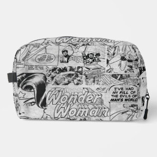 Wonder Woman Vintage Stripboek Patroon Toilettasje