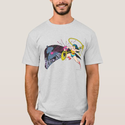 Wonder Woman vs Robot T-shirt (Voorkant)