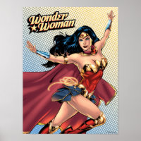 Wonder Woman Wearing Cape