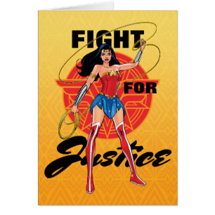 Wonder Woman With Lasso - Lutte Pour La Justice