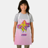 Wonder Woman Yellow-Pink Comic Art Logo Schort (Insitu)