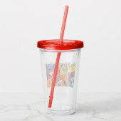 Wonderbaarlijk Elk Meisje Is Een Superheld Acryl Drinkbeker (Achterkant)