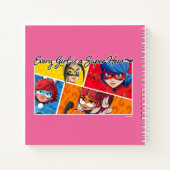 Wonderbaarlijk Elk Meisje Is Een Superheld Notitieboek (Achterkant)