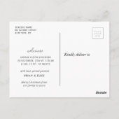 wonderbaarlijk leven | geboorteaankondiging tijden briefkaart (Achterkant)