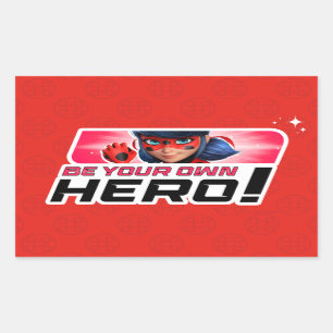 Wonderbaarlijk lieveheersbeestje   Wees je eigen h Rechthoekige Sticker
