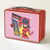 Wonderbaarlijke Comic Ladybug Parijse manier (Achterkant)