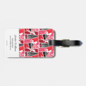 Wonderbaarlijke Comic LadyBug Paris Patroon Bagagelabel (Achterkant horizontaal)