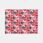 Wonderbaarlijke Comic LadyBug Paris Patroon Fleece Deken (Voorkant (Horizontaal))