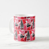 Wonderbaarlijke Comic LadyBug Paris Patroon Koffiemok (Voorkant links)